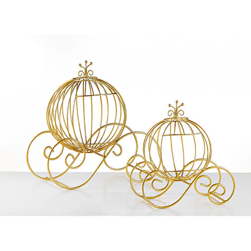 ΜΕΤΑΛΛΙΚΕΣ ΔΙΑΚΟΣΜΗΤΙΚΕΣ ΧΡΥΣΕΣ ΑΜΑΞΕΣ ΣΕΤ 2 ΤΕΜΑΧΙΩΝ 38X16X37 27X13X29CM 