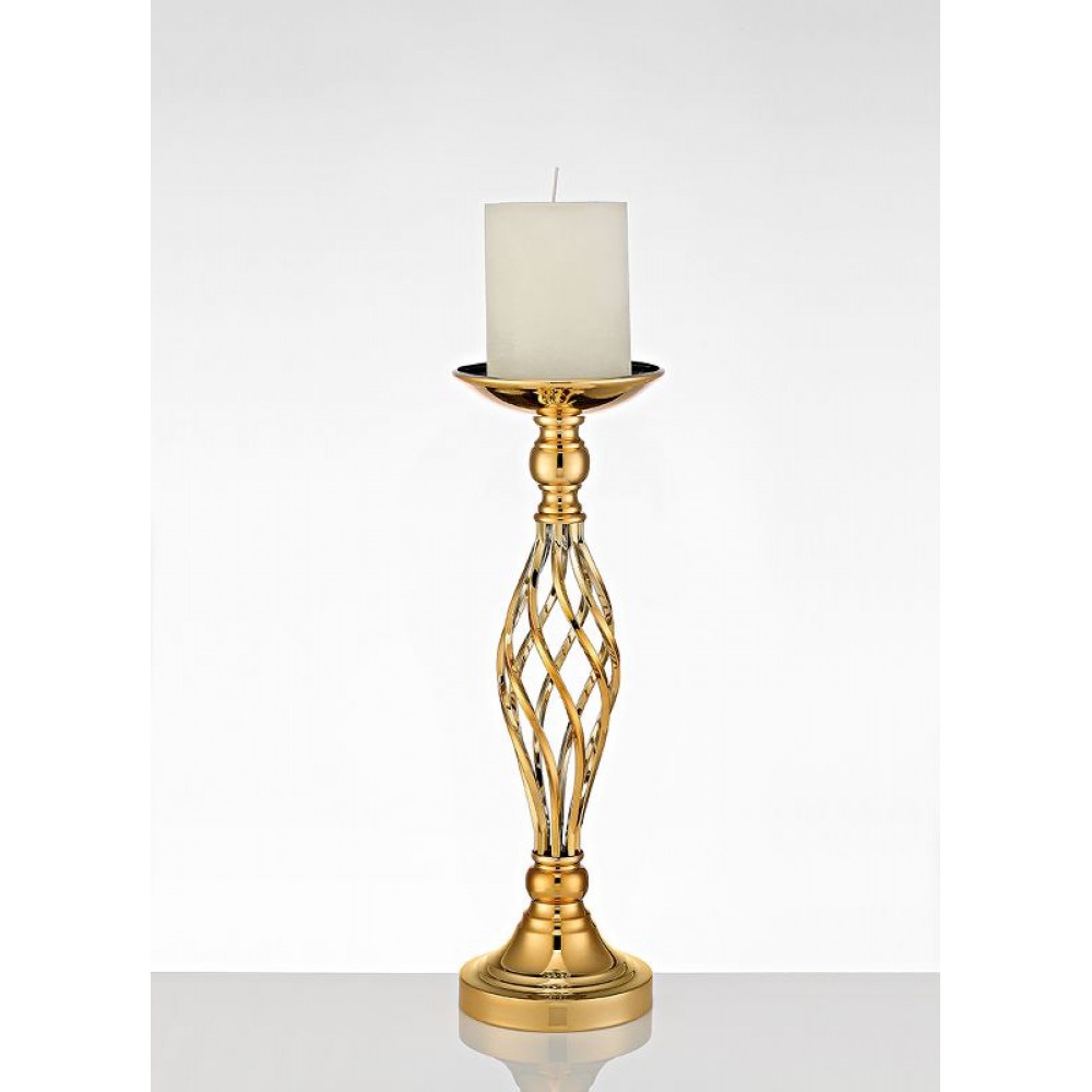 ΚΗΡΟΠΗΓΙΟ ΜΕΤΑΛΛΙΚΟ ΣΕ ΧΡΥΣΟ ΧΡΩΜΑ Φ15X48CM 