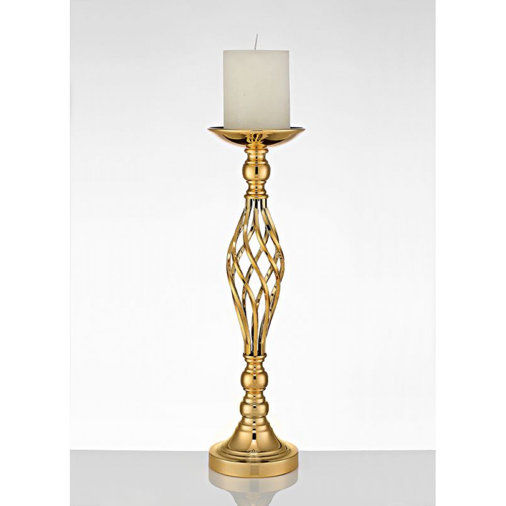 ΚΗΡΟΠΗΓΙΟ ΜΕΤΑΛΛΙΚΟ ΣΕ ΧΡΥΣΟ ΧΡΩΜΑ Φ15X52CM 