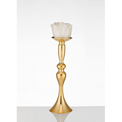 ΚΗΡΟΠΗΓΙΟ ΜΕΤΑΛΛΙΚΟ ΣΕ ΧΡΥΣΟ ΧΡΩΜΑ Φ13X41CM