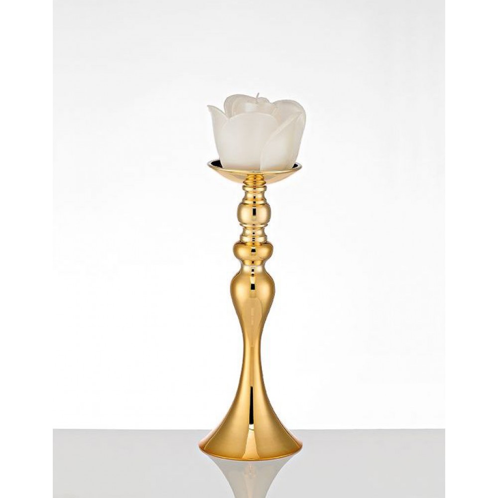 ΚΗΡΟΠΗΓΙΟ ΜΕΤΑΛΛΙΚΟ ΣΕ ΧΡΥΣΟ ΧΡΩΜΑ Φ13X35CM 