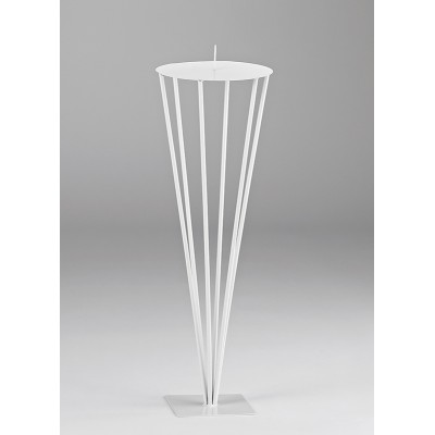 ΚΗΡΟΣΤΑΤΗΣ ΜΕΤΑΛΛΙΚΟΣ ΛΕΥΚΟΣ Φ22x65cm