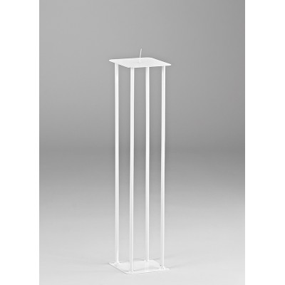 ΜΕΤΑΛΛΙΚΟΣ ΚΗΡΟΣΤΑΤΗΣ ΛΕΥΚΟΣ 14x14x60cm