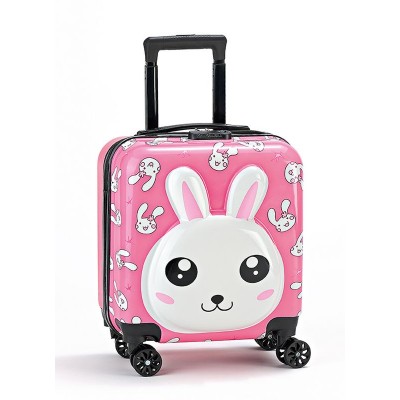 ΒΑΛΙΤΣΑ ΒΑΠΤΙΣΗΣ ΓΥΑΛΙΣΤΕΡΗ ΡΟΖ 3D ΚΟΥΝΕΛΑΚΙ 35x24x45cm