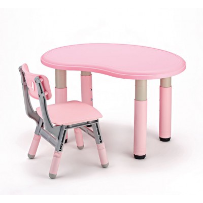 ΣΕΤ ΠΑΙΔΙΚΟ ΤΡΑΠΕΖΑΚΙ ΜΕ ΚΑΡΕΚΛΑΚΙ PVC ΡΟΖ 80X50X49CM 30X30X51CM