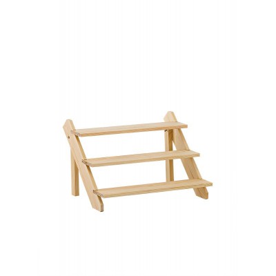 ΞΥΛΙΝΗ ΒΑΣΗ ΓΛΥΚΩΝ 3 ΕΠΙΠΕΔΩΝ 39X30X24CM