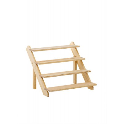 ΞΥΛΙΝΗ ΒΑΣΗ ΓΛΥΚΩΝ 4 ΕΠΙΠΕΔΩΝ 39X40X32CM