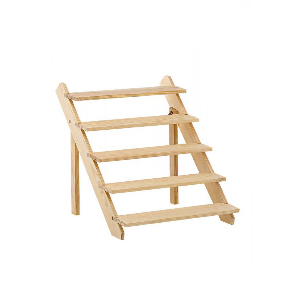 ΞΥΛΙΝΗ ΒΑΣΗ ΓΛΥΚΩΝ 5 ΕΠΙΠΕΔΩΝ 39X50X40CM 