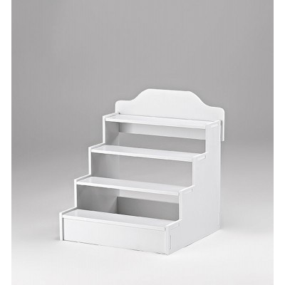 ΞΥΛΙΝΗ ΒΑΣΗ ΓΛΥΚΩΝ ΛΕΥΚΗ 4 ΕΠΙΠΕΔΩΝ 40X40X47CM