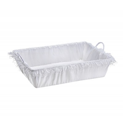 ΛΕΥΚΟ ΚΑΛΑΘΙ ΓΙΑ ΜΠΟΜΠΟΝΙΕΡΕΣ ΠΑΡΑΛΛΗΛΟΓΡΑΜΜΟ ΜΕ ΥΦΑΣΜΑ 62x46x15cm