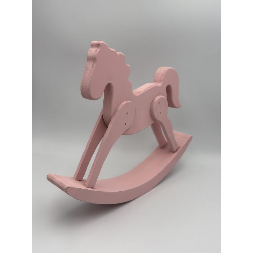 ΔΙΑΚΟΣΜΗΤΙΚΟ ΞΥΛΙΝΟ ΑΛΟΓΑΚΙ ΡΟΖ 23X20cm 