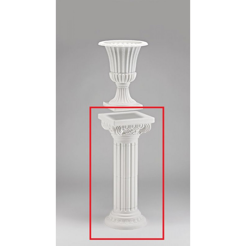 ΔΙΑΚΟΣΜΗΤΙΚΟΣ ΚΙΟΝΑΣ ΛΕΥΚΟΣ 35X35X92CM 