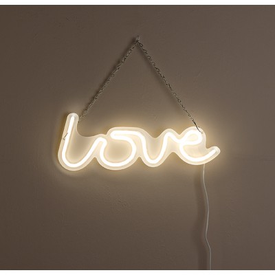ΔΙΑΚΟΣΜΗΤΙΚΟ ΦΩΤΙΣΤΙΚΟ LED ''Love'' ΚΡΕΜΑΣΤΟ 34x13cm