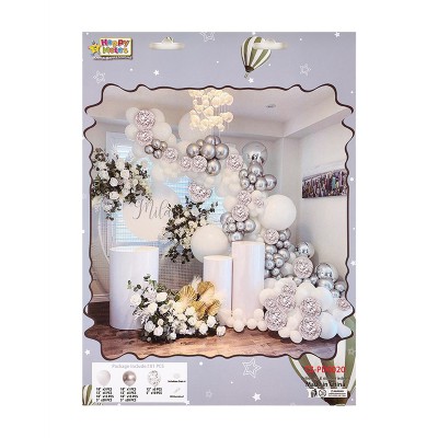 ΜΠΑΛΟΝΙΑ ΛΕΥΚΑ-ΑΣΗΜΙ ΣΕΤ 101 ΤΕΜΑΧΙΩΝ