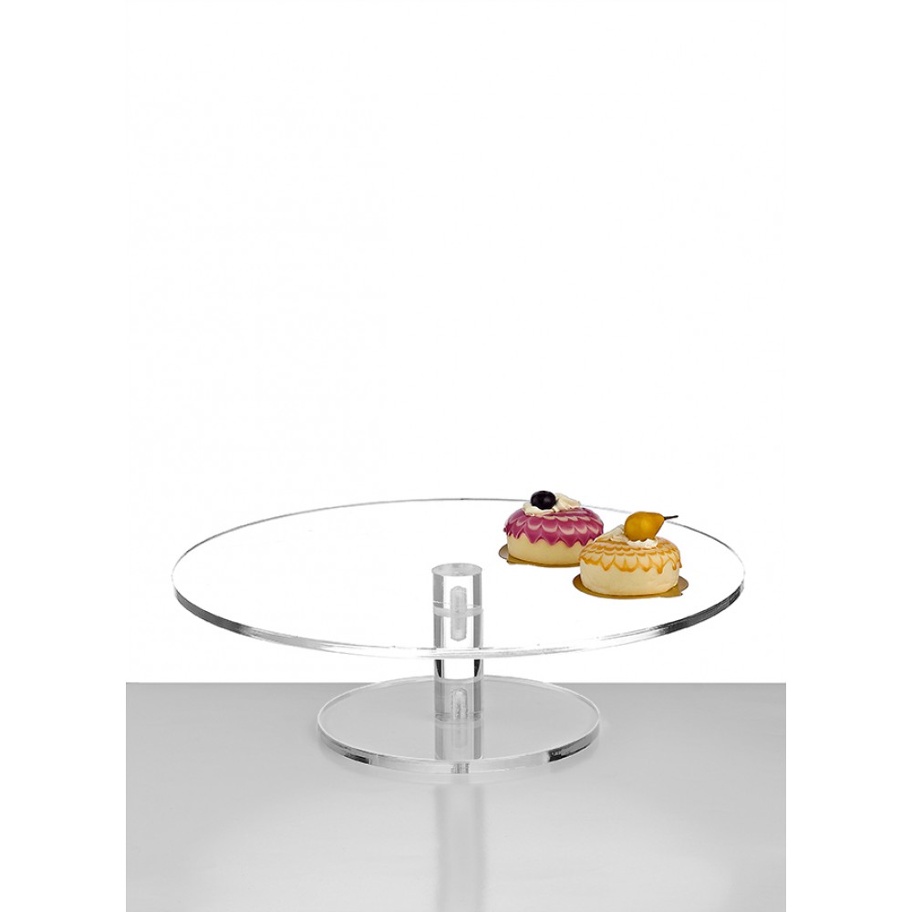 ΤΟΥΡΤΙΕΡΑ PLEXIGLASS ΣΤΡΟΓΓΥΛΗ ⌀40x12cm 