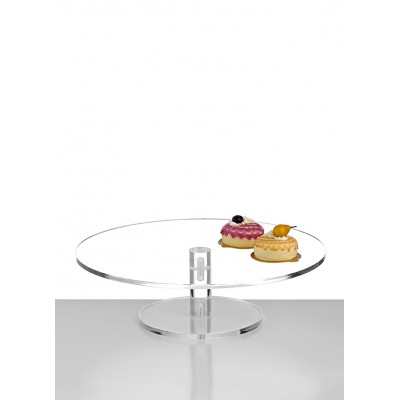 ΤΟΥΡΤΙΕΡΑ PLEXIGLASS ΣΤΡΟΓΓΥΛΗ ⌀40x12cm