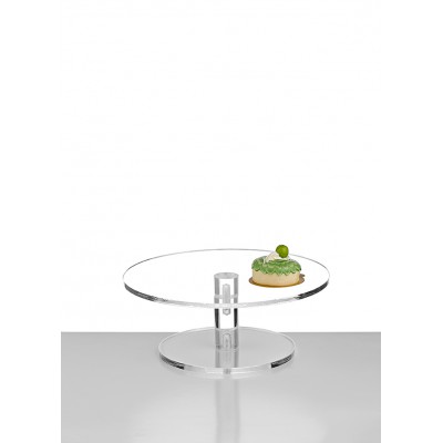 ΤΟΥΡΤΙΕΡΑ PLEXIGLASS ΣΤΡΟΓΓΥΛΗ ⌀30x12cm