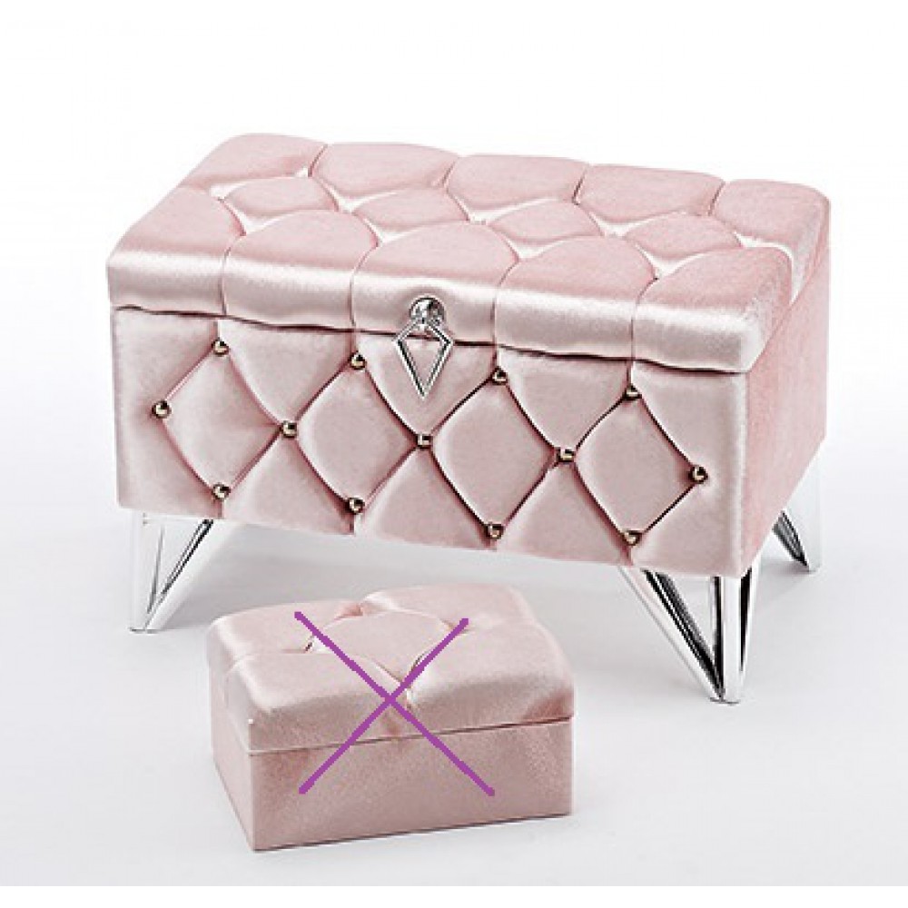 ΜΠΑΟΥΛΑΚΙ ΒΑΠΤΙΣΗΣ ΡΟΖ ΚΑΠΙΤΟΝΕ ΜΕ ΔΙΑΜΑΝΤΑΚΙΑ 57X34X38 