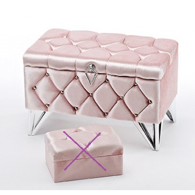 ΣΕΤ 2 ΜΠΑΟΥΛΑΚΙΑ ΒΑΠΤΙΣΗΣ ΡΟΖ ΚΑΠΙΤΟΝΕ ΜΕ ΤΡΟΥΚΣ 57X34X38cm **ΕΛΑΦΡΩΣ ΦΘΑΡΜΕΝΑ**