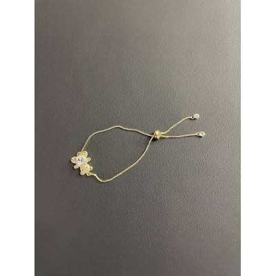 ΒΡΑΧΙΟΛΙ ΧΡΥΣΟ ΑΡΚΟΥΔΑΚΙ ΜΕ ΚΑΡΔΙΑ ΛΕΥΚΗ