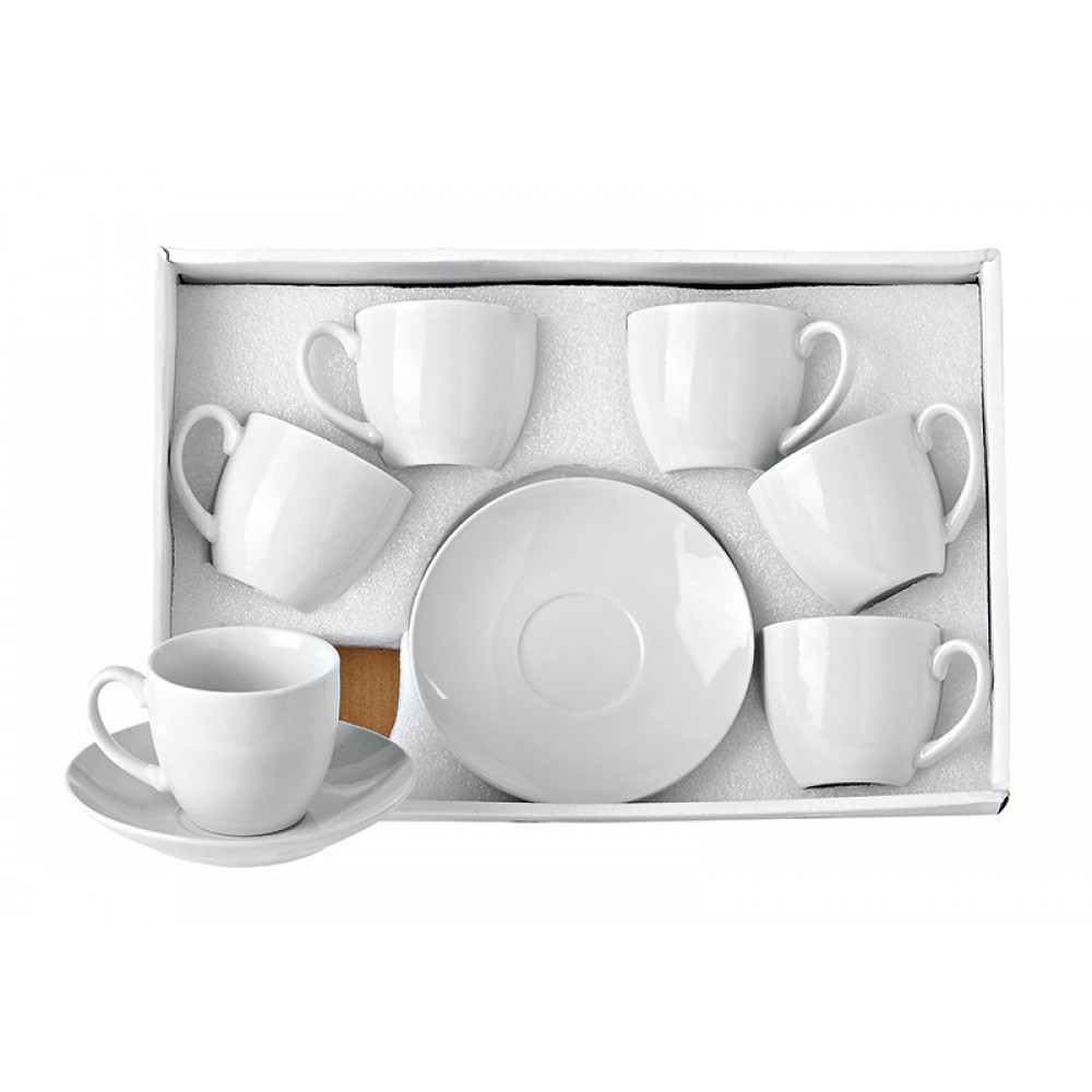 ΠΟΡΣΕΛΑΝΙΝΑ ΦΛΥΤΖΑΝΙΑ ΚΑΠΟΥΤΣΙΝΟ ΣΕΤ 6 ΤΕΜΑΧΙΩΝ Φ7.5x6.5Y Φ14 