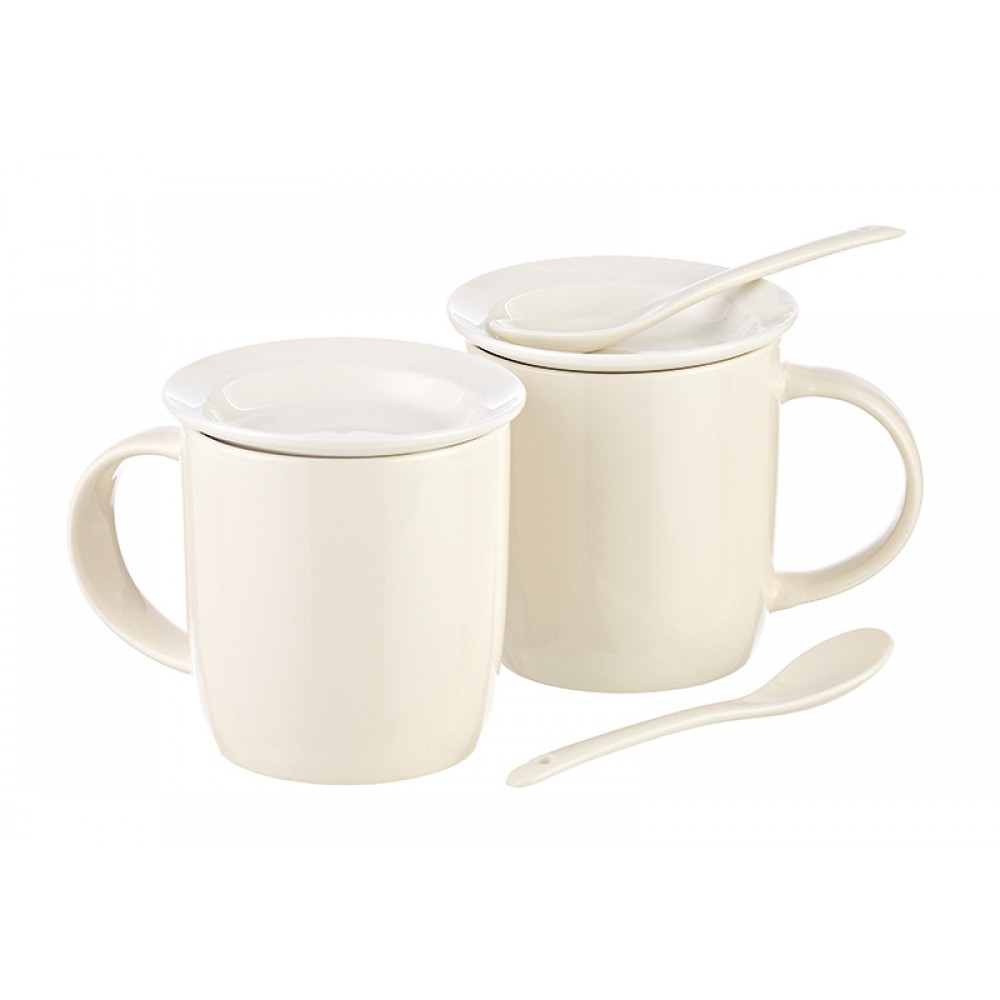 ΠΟΡΣΕΛΑΝΙΝΕΣ ΚΟΥΠΕΣ ΜΕ ΠΙΑΤΑΚΙ & ΚΟΥΤΑΛΑΚΙ ΣΕΤ 2 ΤΕΜΑΧΙΩΝ Φ8.5x9 ΣΕ ΣΥΣΚΕΥΑΣΙΑ ΔΩΡΟΥ 