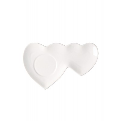 ΠΟΡΣΕΛΑΝΙΝΟ ΠΙΑΤΑΚΙ ΔΙΠΛΗ ΚΑΡΔΙΑ 16.5x9.5cm