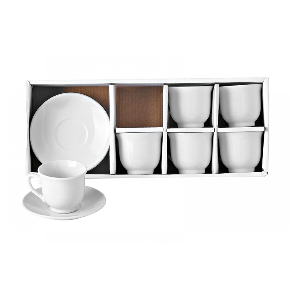 ΠΟΡΣΕΛΑΝΙΝΑ ΦΛΥΤΖΑΝΙΑ ΕΛΛΗΝΙΚΟΥ ΚΑΦΕ ΣΕΤ 6 ΤΕΜΑΧΙΩΝ Φ6.2x5.5Y Φ11 