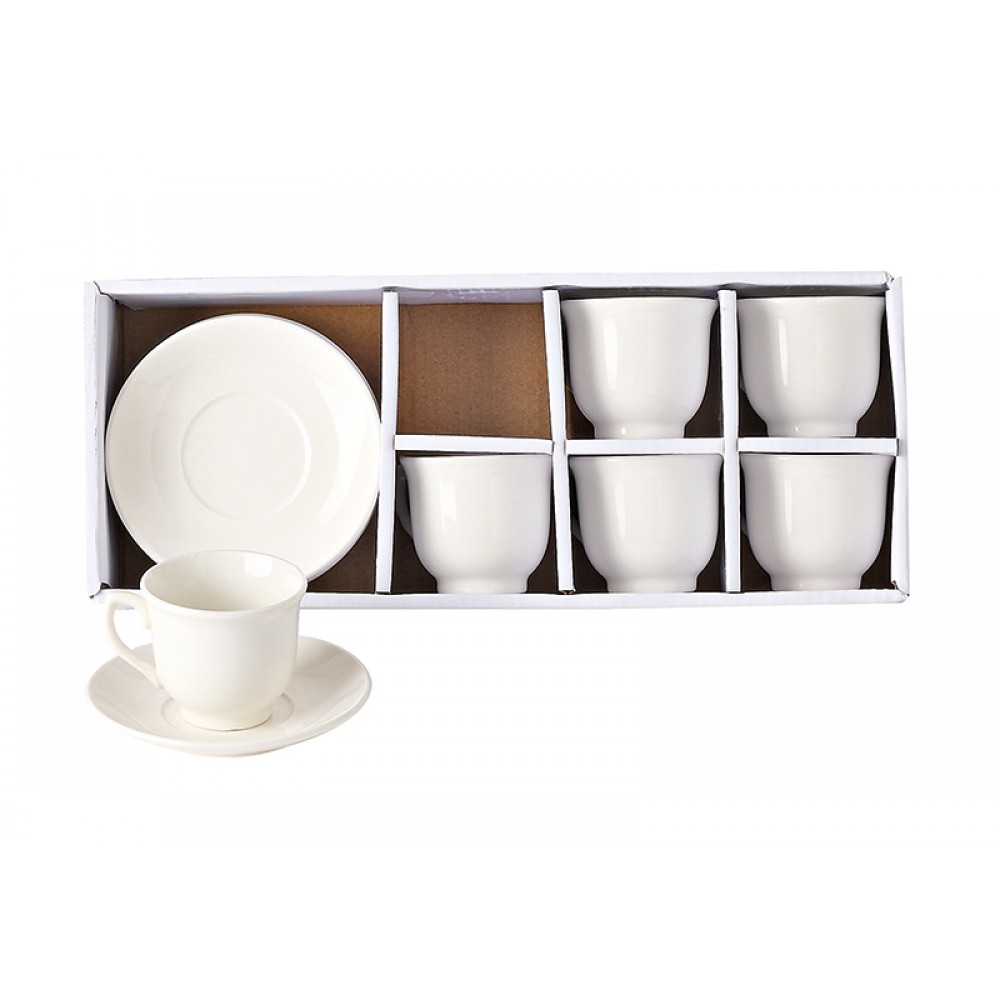 ΠΟΡΣΕΛΑΝΙΝΑ ΦΛΥΤΖΑΝΙΑ ΕΛΛΗΝΙΚΟΥ ΚΑΦΕ ΣΕΤ 6 ΤΕΜΑΧΙΩΝ Φ6.5x5.5Y Φ11 