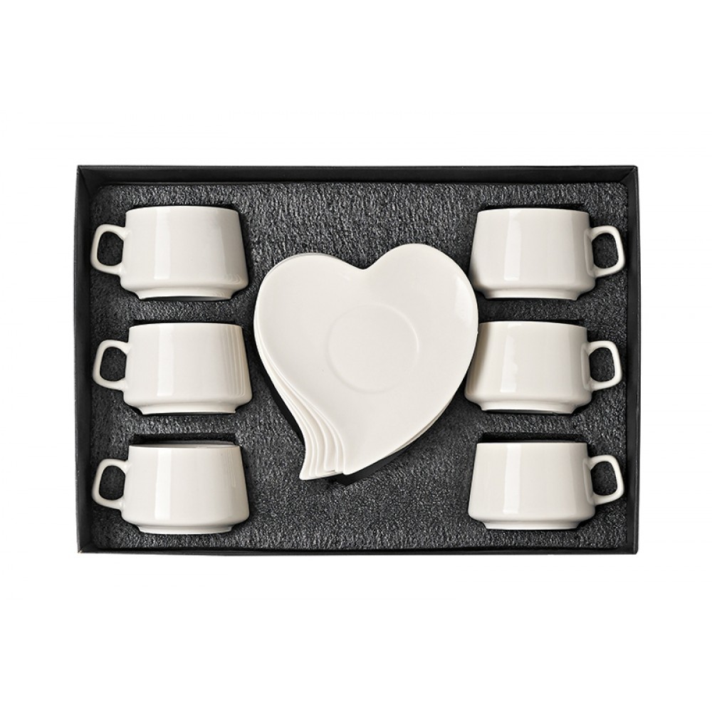 ΠΟΡΣΕΛΑΝΙΝΑ ΦΛΥΤΖΑΝΙΑ ΕΣΠΡΕΣΣΟ ΜΕ ΠΙΑΤΑΚΙ ΚΑΡΔΙΑ ΣΕΤ 6 ΤΕΜΑΧΙΩΝ Φ6x4.5Y 11x10.5 