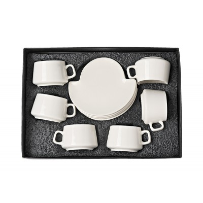 ΠΟΡΣΕΛΑΝΙΝΑ ΦΛΥΤΖΑΝΙΑ ΕΣΠΡΕΣΣΟ ΣΕΤ 6 ΤΕΜΑΧΙΩΝ Φ6x4.5 13x12