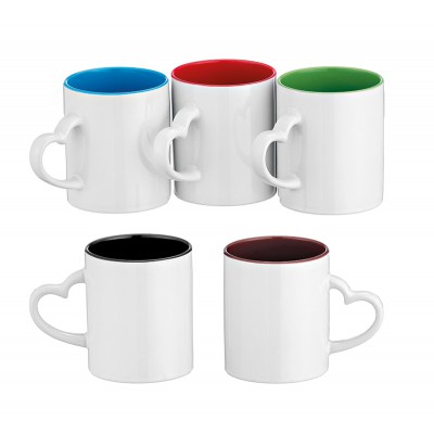 ΚΟΥΠΑ ΠΟΡΣΕΛΑΝΙΝΗ ΛΕΥΚΗ ΜΕ ΧΡΩΜΑΤΙΣΤΟ ΕΣΩΤΕΡΙΚΟ ΚΑΙ ΧΕΡΟΥΛΙ ΚΑΡΔΙΑ 5 ΧΡΩΜΑΤΩΝ Φ8x9.5cm