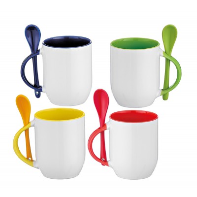 ΚΟΥΠΑ ΠΟΡΣΕΛΑΝΙΝΗ ΜΕ ΧΡΩΜΑΤΙΣΤΟ ΕΣΩΤΕΡΙΚΟ ΚΑΙ ΚΟΥΤΑΛΑΚΙ 4 ΧΡΩΜΑΤΩΝ Φ8x10cm