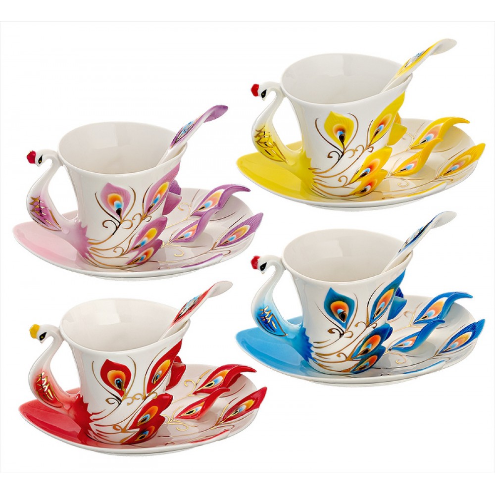 ΣΕΤ ΦΛΥΤΖΑΝΙ ΜΕ ΚΟΥΤΑΛΑΚΙ & ΠΙΑΤΑΚΙ ΑΠΟ ΠΟΡΣΕΛΑΝΗ ΣΕ ΣΧΕΔΙΟ ΠΑΓΩΝΙ 4 ΧΡΩΜΑΤΩΝ Φ9x11x8.5cm 17x10cm 