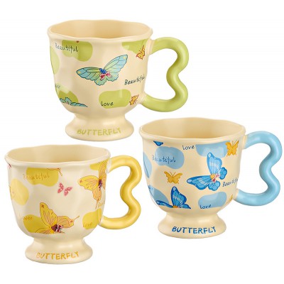 ΚΟΥΠΑ ΠΟΡΣΕΛΑΝΙΝΗ ΜΕ ΠΕΤΑΛΟΥΔΕΣ 3 ΣΧΕΔΙΩΝ Φ10x10.5cm