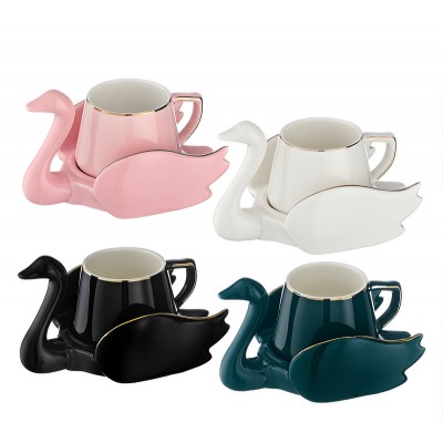 ΠΟΡΣΕΛΑΝΙΝΟ ΣΕΤ ΦΛΥΤΖΑΝΙ ΚΑΦΕ & ΠΙΑΤΑΚΙ ΚΥΚΝΟΣ ΣΕ 4 ΧΡΩΜΑΤΑ 13x9.5x7.5cm