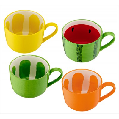 ΚΟΥΠΑ ΠΟΡΣΕΛΑΝΙΝΗ ΜΕ ΦΡΟΥΤΟ 4 ΣΧΕΔΙΩΝ Φ10.5x8cm