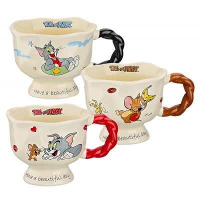 ΚΟΥΠΑ ΠΟΡΣΕΛΑΝΙΝΗ ΤΟΜ ΚΑΙ ΤΖΕΡΙ 3 ΣΧΕΔΙΩΝ Φ10.5x8.5cm