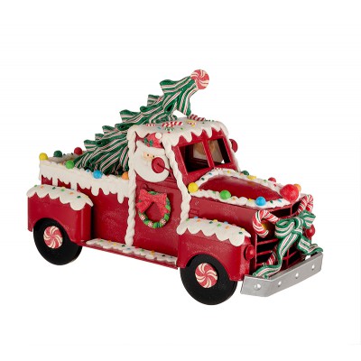 ΧΡΙΣΤΟΥΓΕΝΝΙΑΤΙΚΟ ΔΙΑΚΟΣΜΗΤΙΚΟ ΦΟΡΤΗΓΟ ΑΠΟ ΜΕΤΑΛΛΟ ΜΕ ΦΩΣ 46x22x35cm