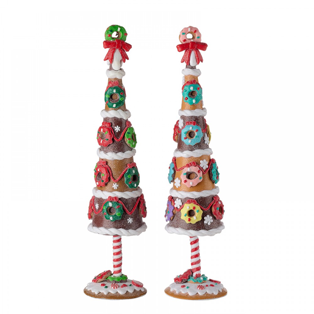 ΧΡΙΣΤΟΥΓΕΝΝΙΑΤΙΚΟ ΔΙΑΚΟΣΜΗΤΙΚΟ ΔΕΝΤΡΟ DONUTS ΣΕ 2 ΧΡΩΜΑΤΑ Φ9x45m 