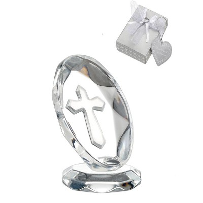 ΚΡΥΣΤΑΛΛΙΝΟΣ ΣΤΑΥΡΟΣ ΜΕ ΒΑΣΗ 2.5x2.5x5cm