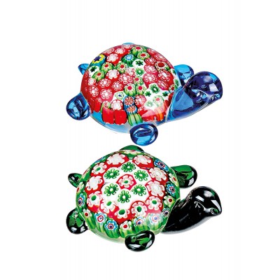 ΔΙΑΚΟΣΜΗΤΙΚΗ ΧΕΛΩΝΑ ΑΠΟ ΓΥΑΛΙ ΜΟΥΡΑΝΟ 2 ΣΧΕΔΙΩΝ 13x10x6Y