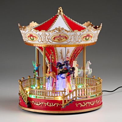 ΧΡΙΣΤΟΥΓΕΝΝΙΑΤΙΚΟ ΚΑΡΟΥΖΕΛ ΜΕ ΦΩΣ,ΜΟΥΣΙΚΗ & ΚΙΝΗΣΗ Φ23x30cm