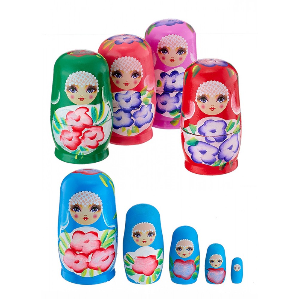 ΜΠΑΜΠΟΥΣΚΑ ΞΥΛΙΝΗ 5 ΧΡΩΜΑΤΩΝ 6x11.5cm 