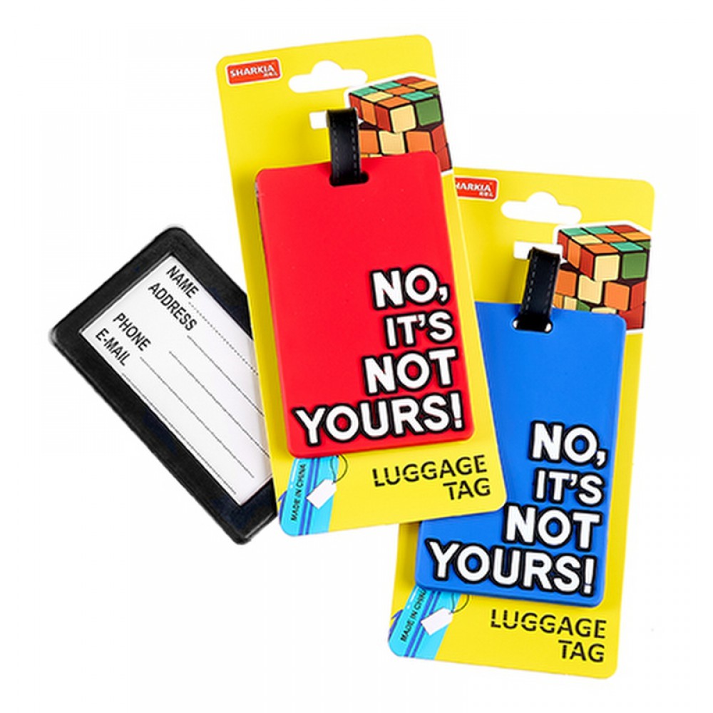 ΕΤΙΚΕΤΑ ΓΙΑ ΒΑΛΙΤΣΑ ''NO,IT'S NOT YOURS!'' ΣΕ 2 ΧΡΩΜΑΤΑ 6.5X10.5cm 