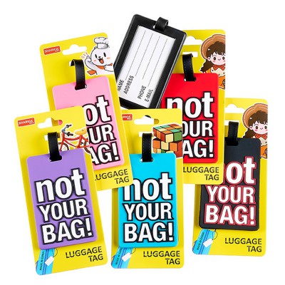 ΕΤΙΚΕΤΑ ΓΙΑ ΒΑΛΙΤΣΑ ''NOT YOUR BAG!'' ΣΕ 5 ΧΡΩΜΑΤΑ  6.5X10.5cm