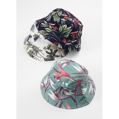 ΚΑΠΕΛΟ ΒΑΜΒΑΚΕΡΟ BUCKET HAT ΤΡΟΠΙΚΟ ΣΧΕΔΙΟ 5 ΧΡΩΜΑΤΩΝ