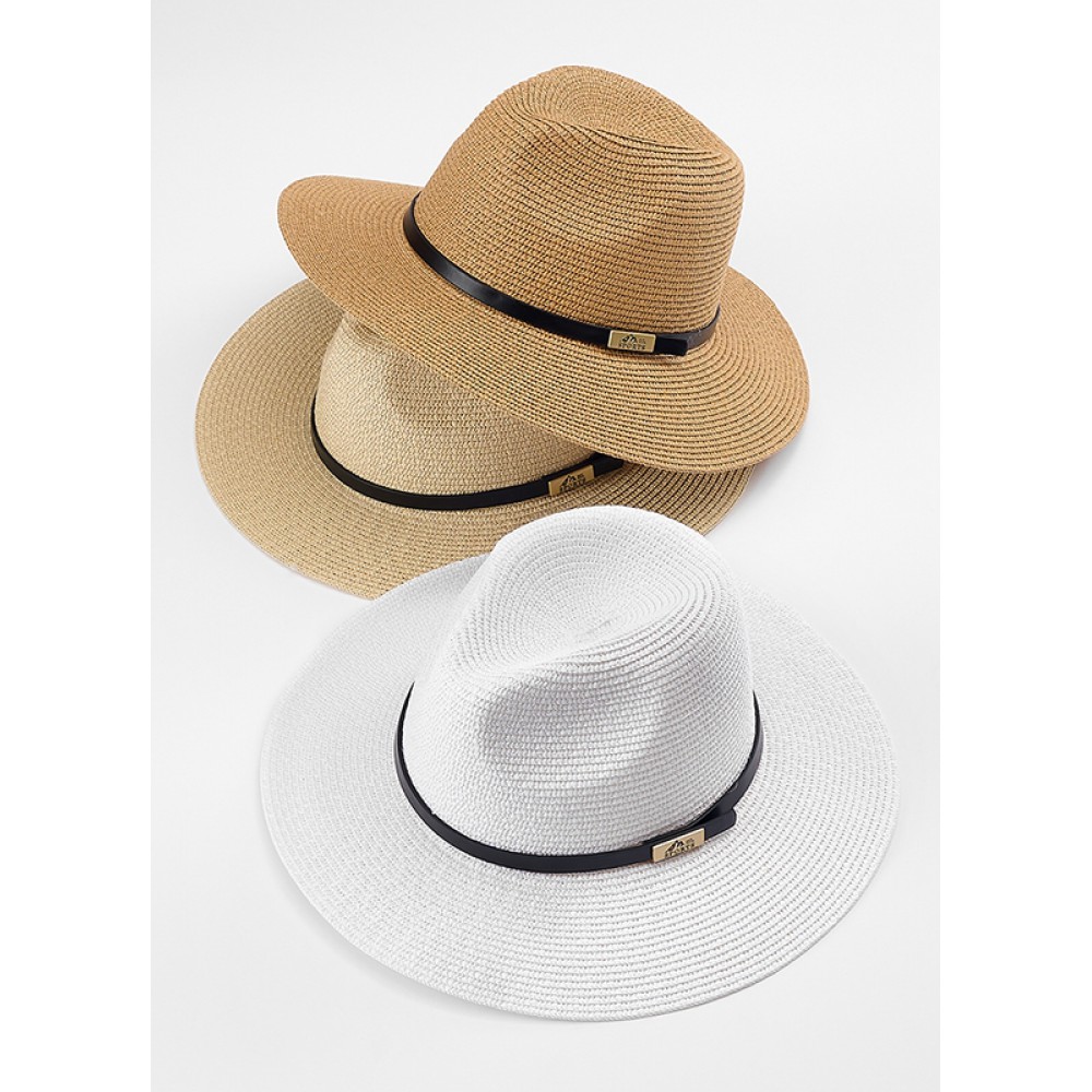 ΚΑΠΕΛΟ ΨΑΘΙΝΟ PANAMA HAT ΜΕ ΜΑΥΡΗ ΛΕΠΤΗ ΖΩΝΗ 3 ΧΡΩΜΑΤΩΝ 