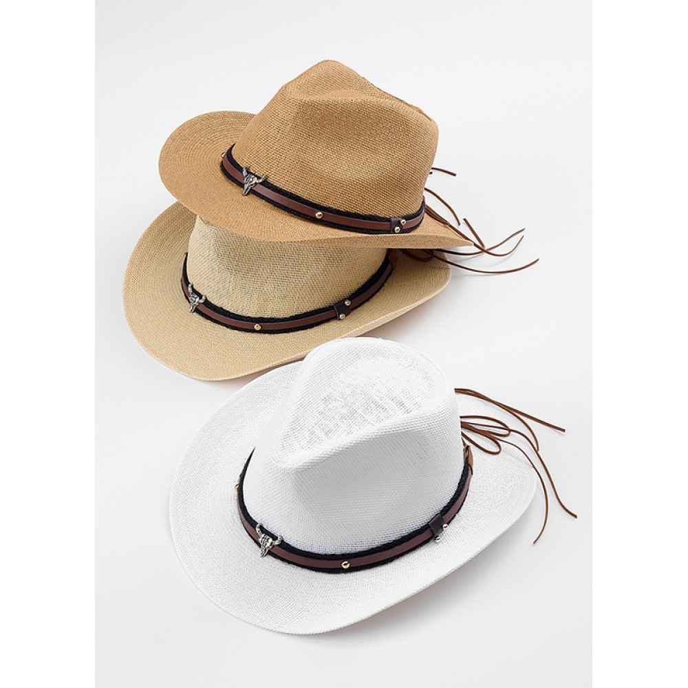 ΚΑΠΕΛΟ ΨΑΘΙΝΟ PANAMA COWBOY 3 ΧΡΩΜΑΤΩΝ 