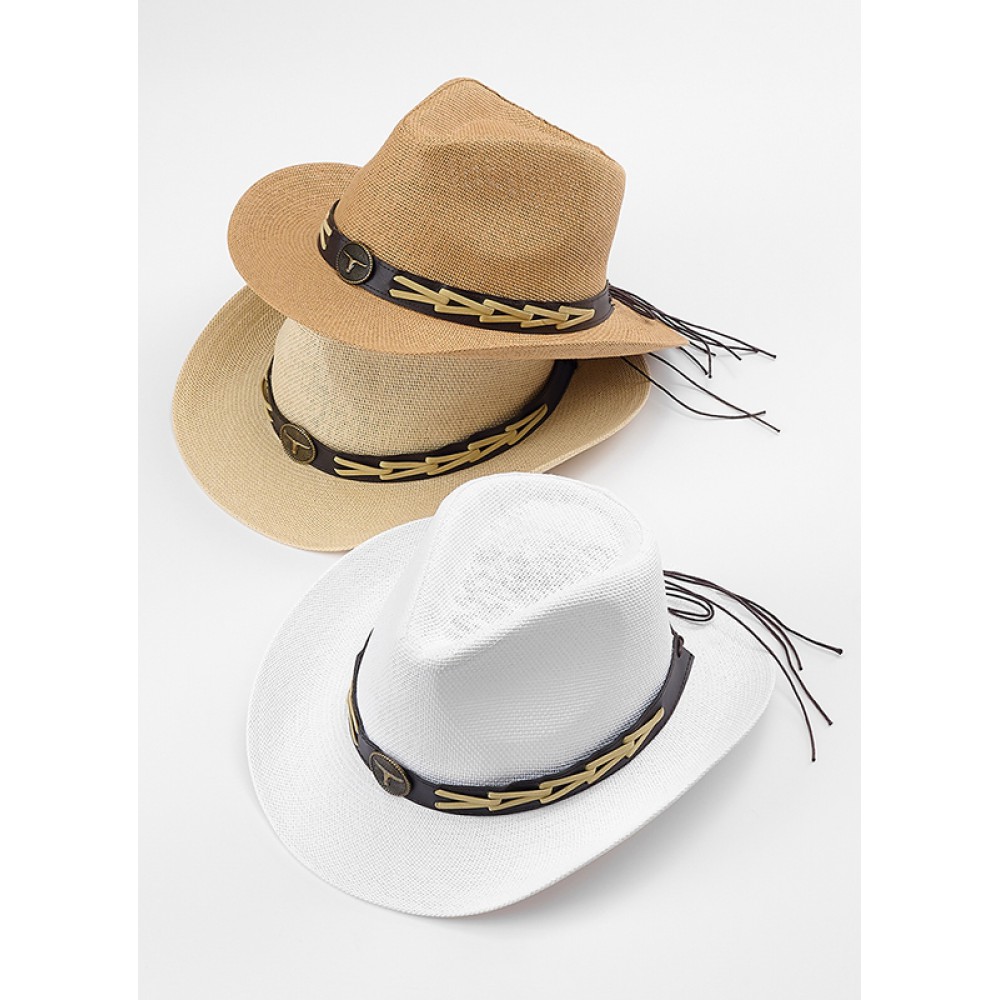 ΚΑΠΕΛΟ ΨΑΘΙΝΟ PANAMA COWBOY 3 ΧΡΩΜΑΤΩΝ 